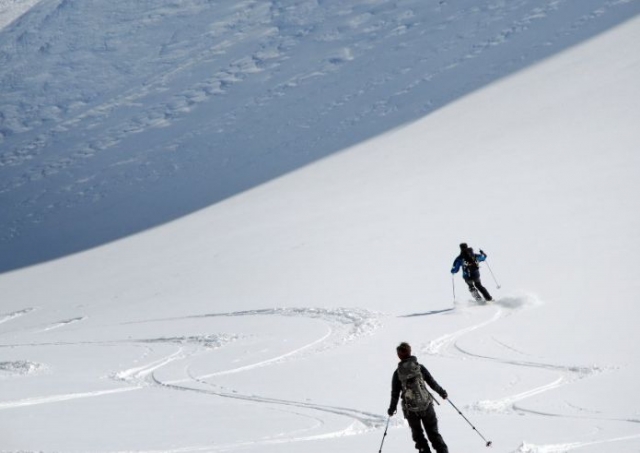 Sur la poudreuse